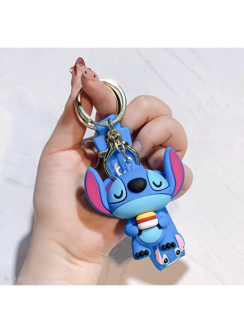 Stitch Rubber Keychain Shape 2 - Image 1